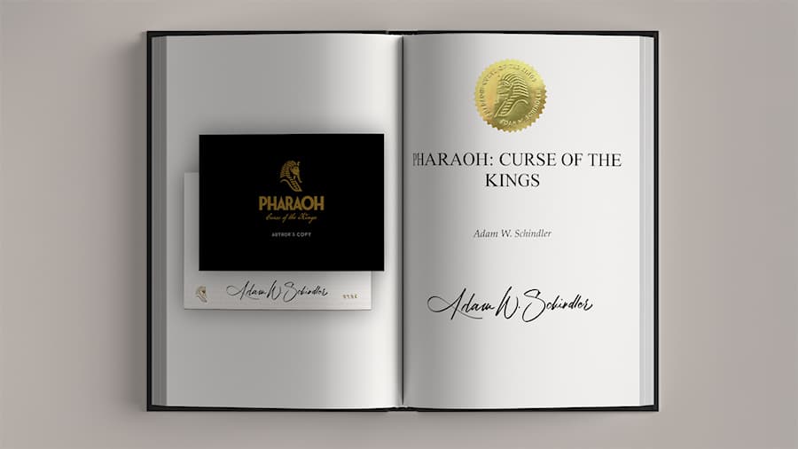 Signed author copy of Pharaoh